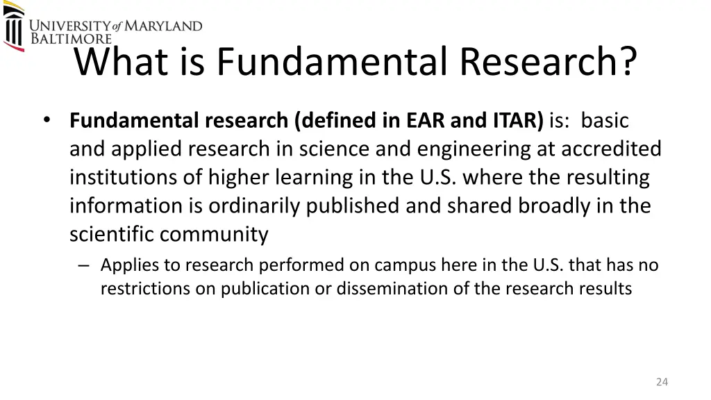 what is fundamental research