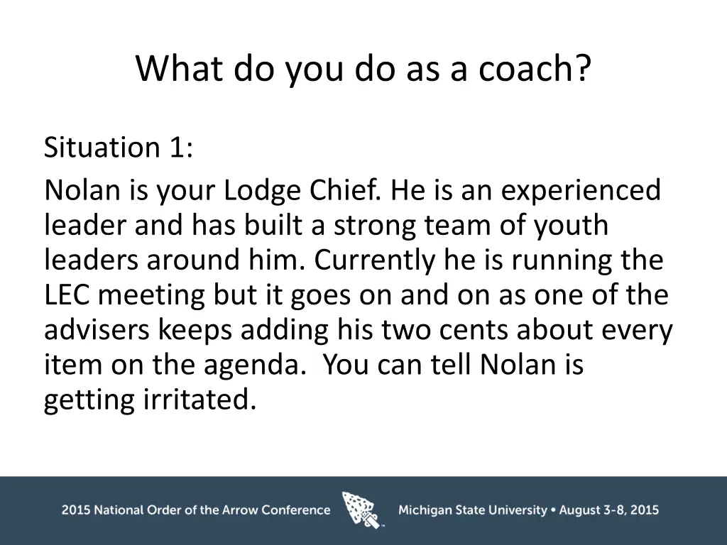 what do you do as a coach