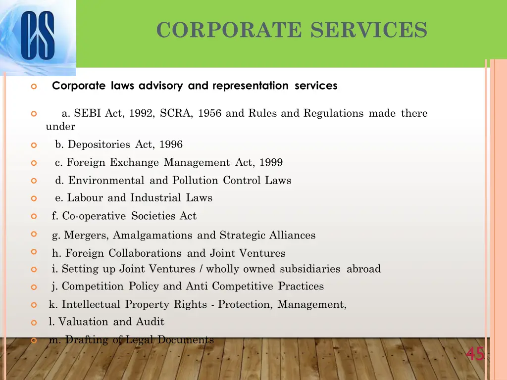 corporate services 1