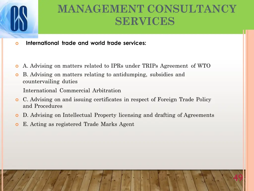 management consultancy services 1