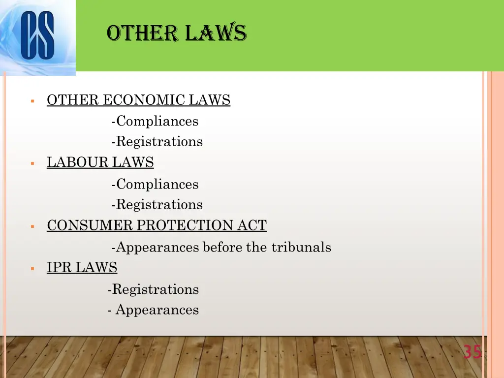 other laws