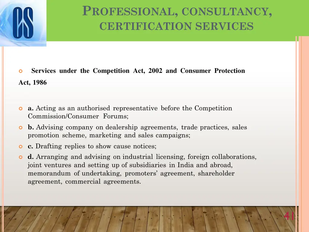 p rofessional consultancy certification services 5