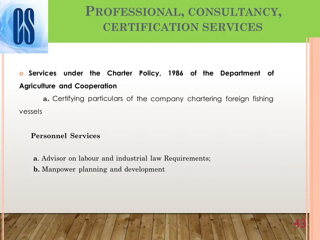 p rofessional consultancy certification services 7