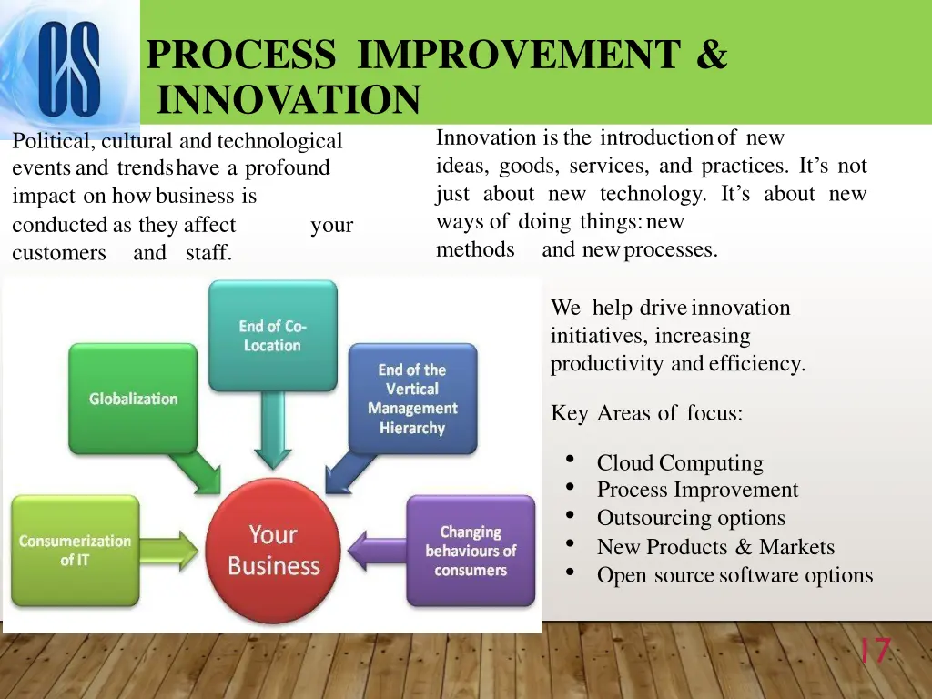 process improvement innovation political cultural