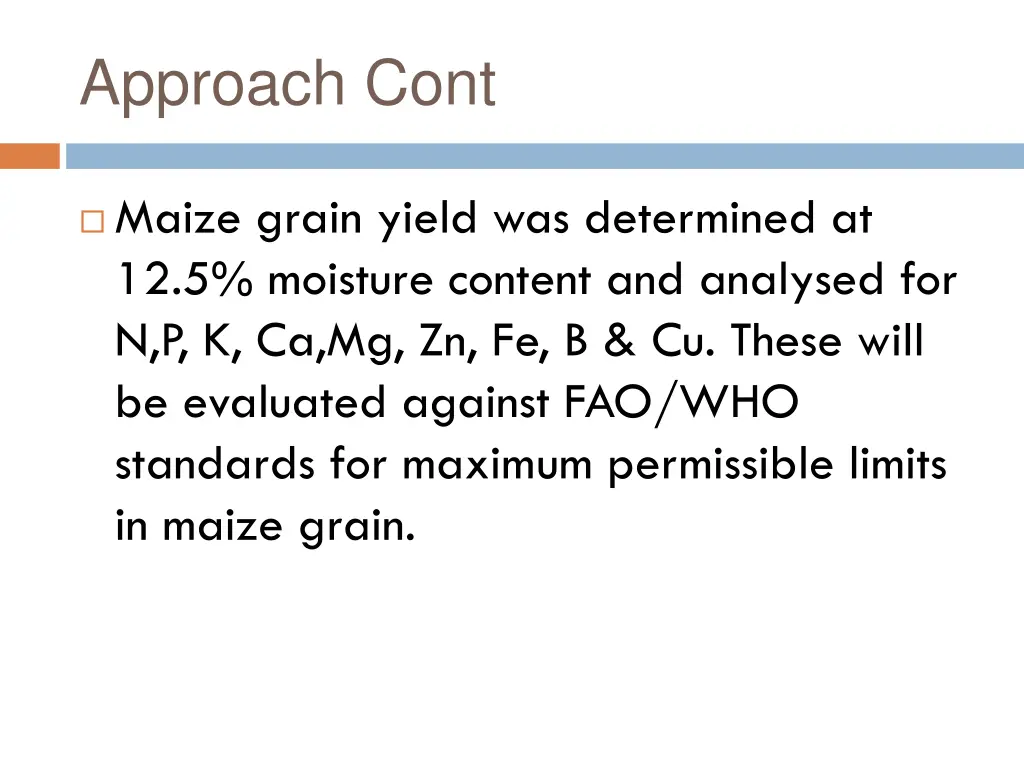 approach cont 1