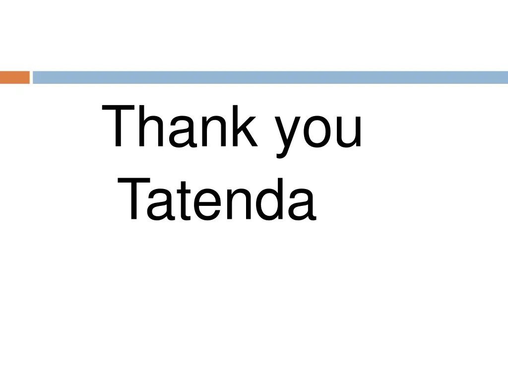 thank you tatenda