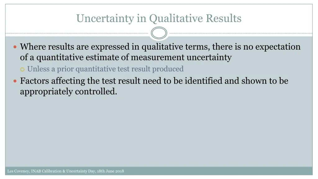 uncertainty in qualitative results 1