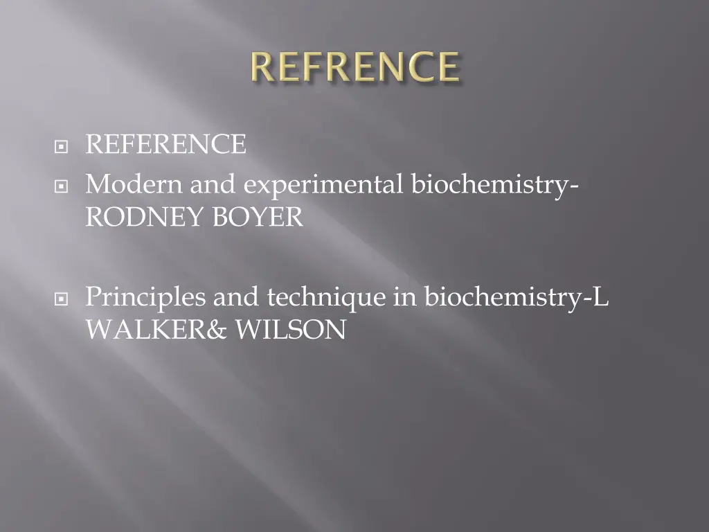 reference modern and experimental biochemistry