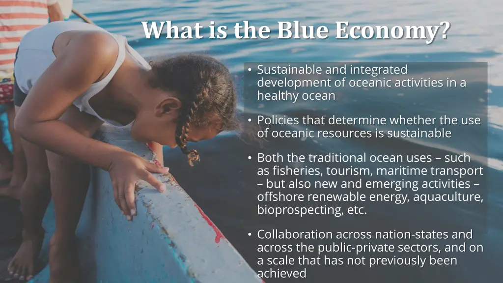 what is the blue economy