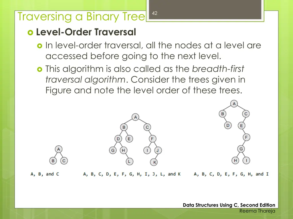 traversing a binary tree level order traversal