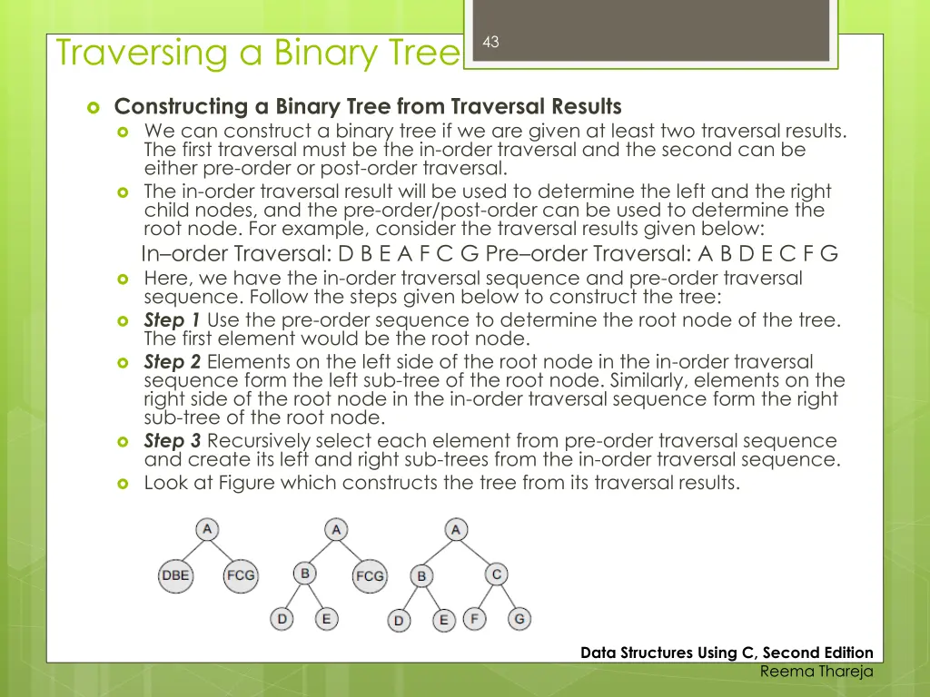 traversing a binary tree