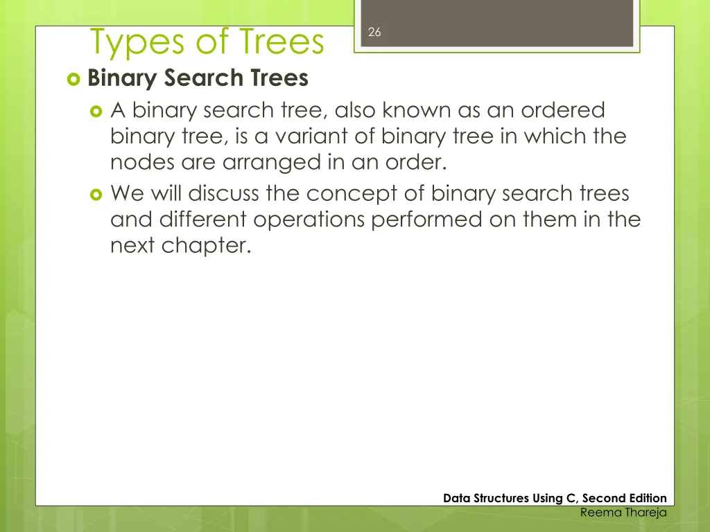 types of trees binary search trees a binary