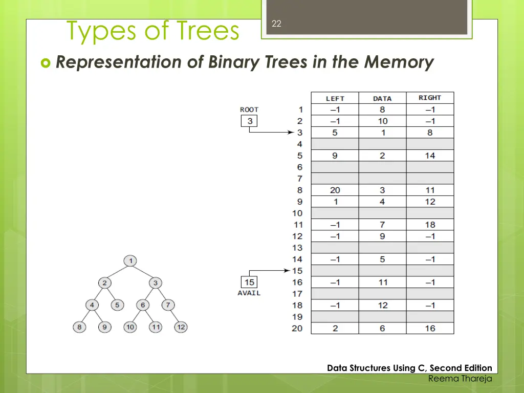 types of trees representation of binary trees 2