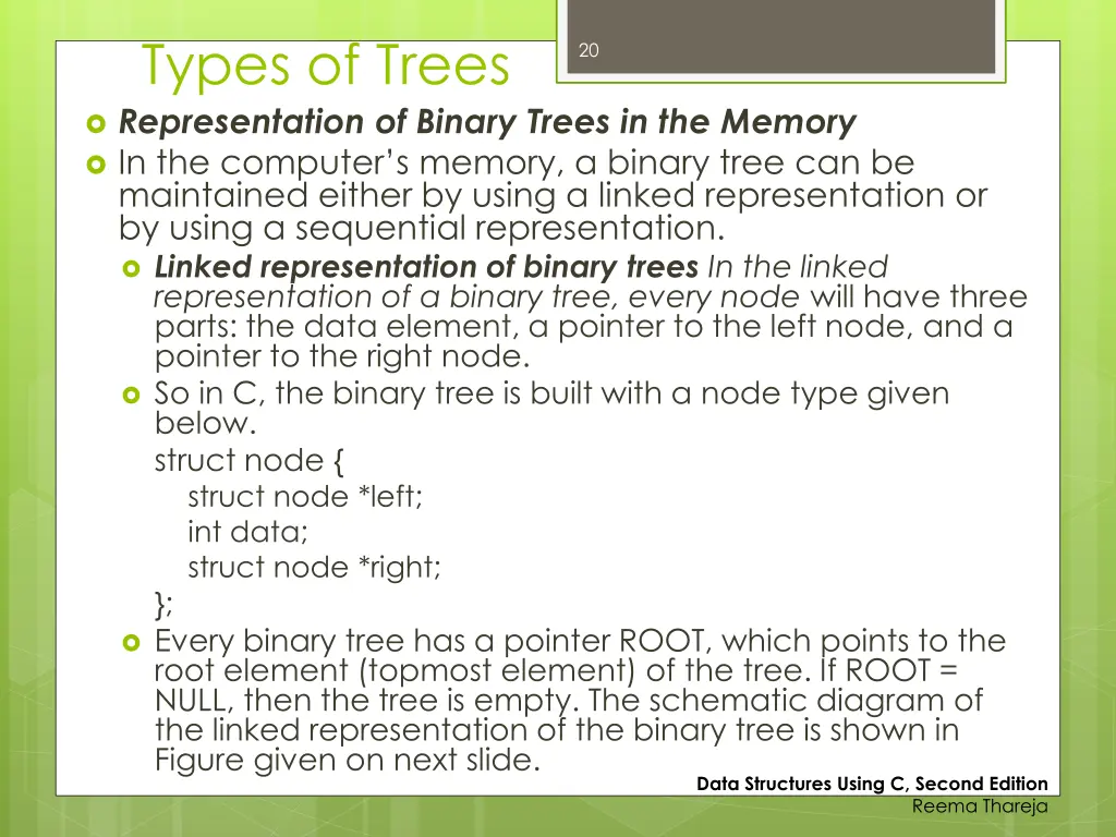 types of trees representation of binary trees