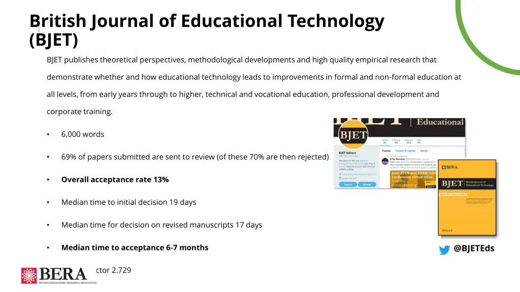 british journal of educational technology bjet