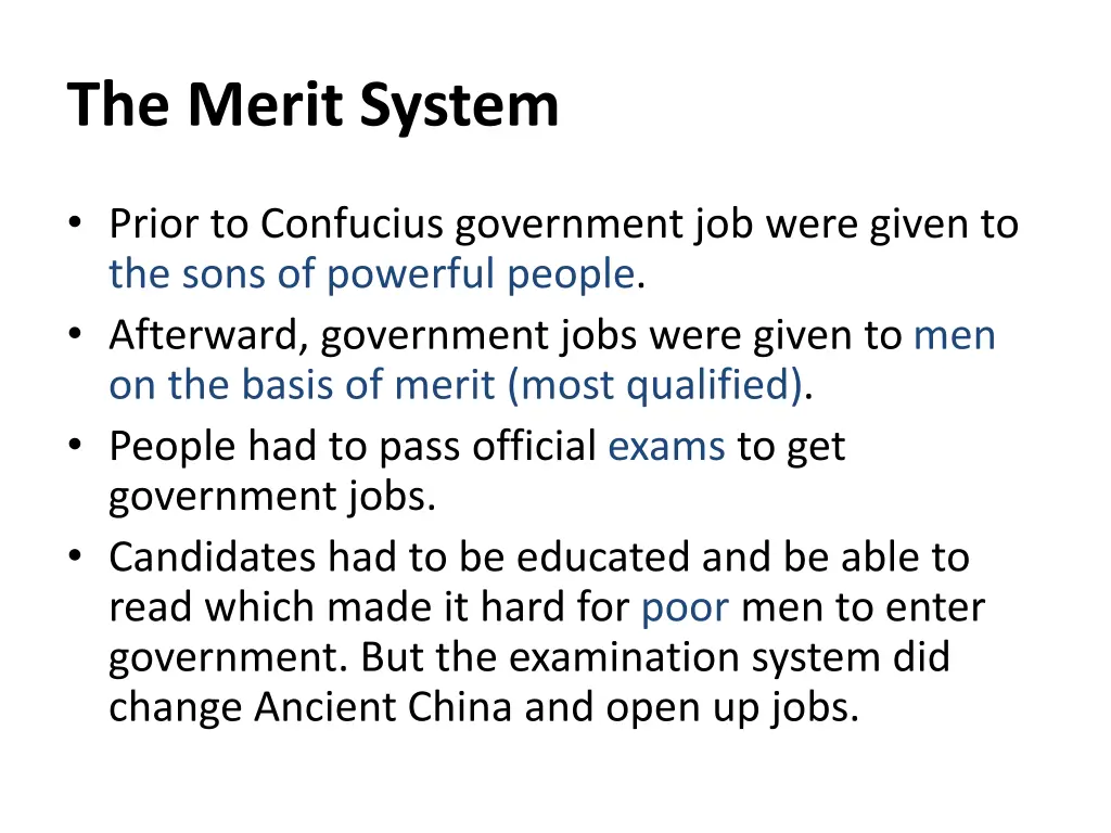 the merit system