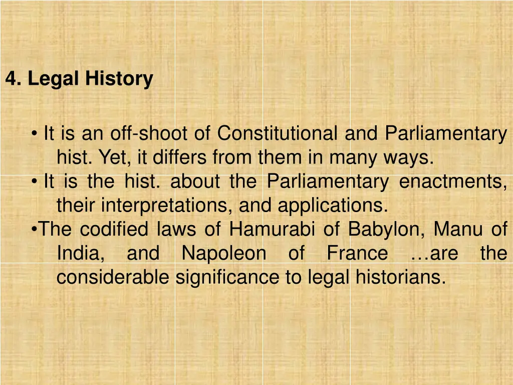 4 legal history