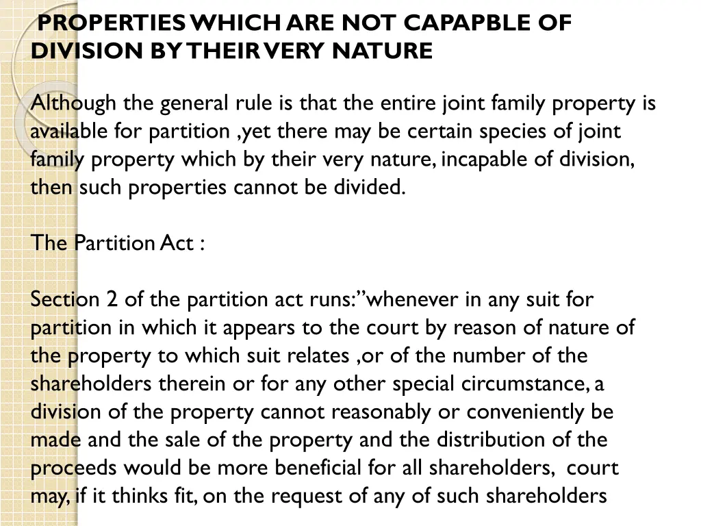 properties which are not capapble of division