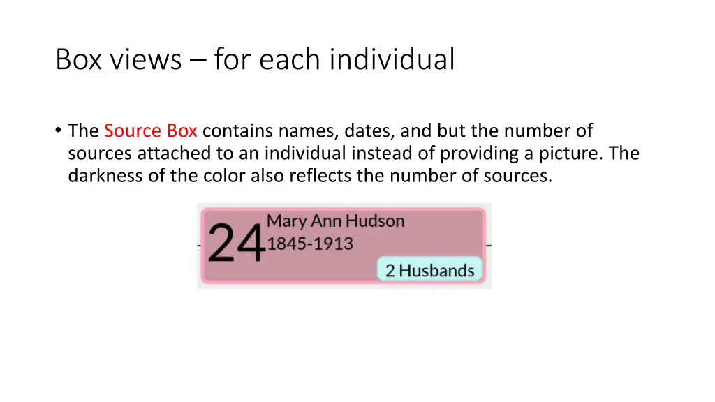 box views for each individual 1