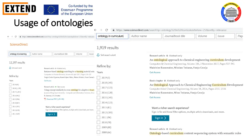 usage of ontologies usage of ontologies 1