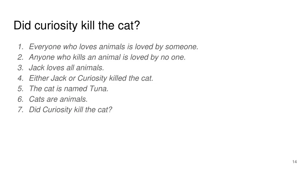 did curiosity kill the cat