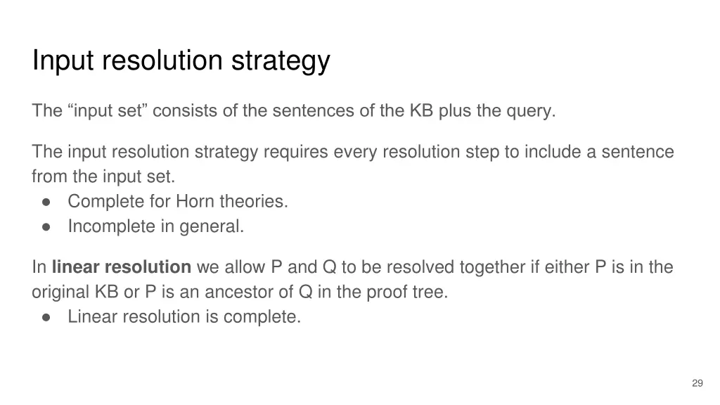 input resolution strategy