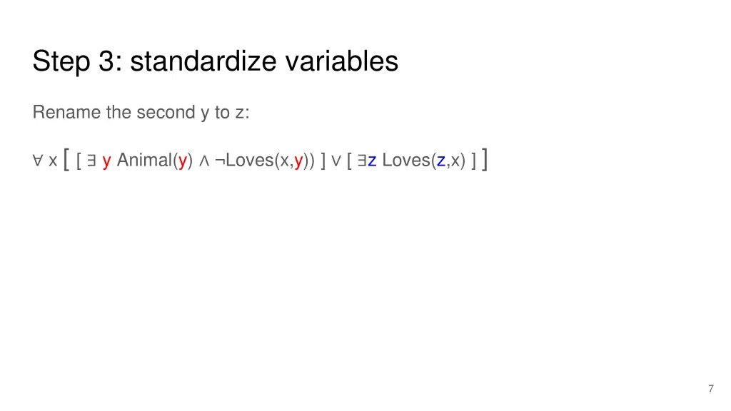 step 3 standardize variables