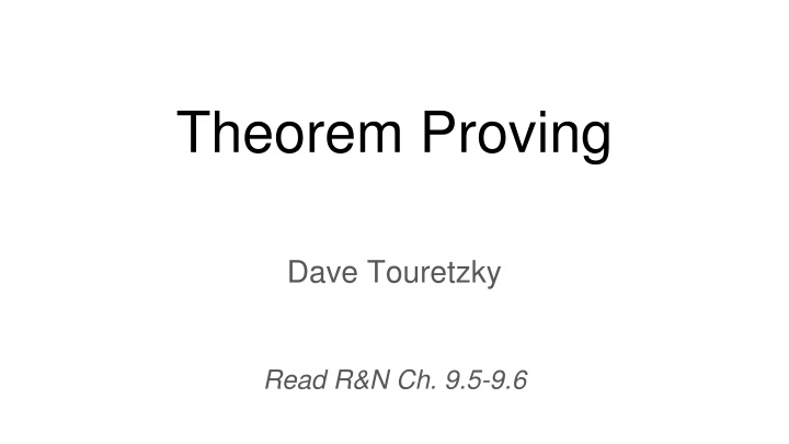 theorem proving