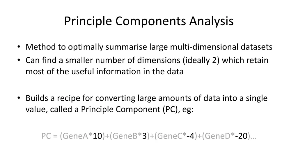 principle components analysis 1