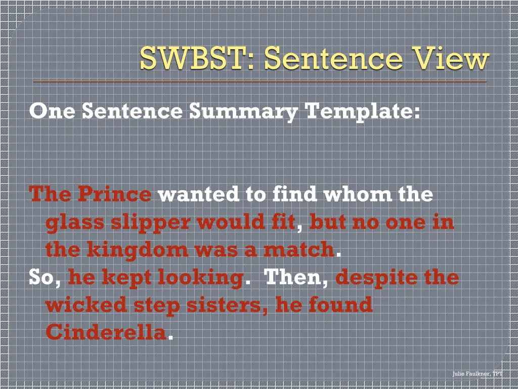 swbst sentence view 1