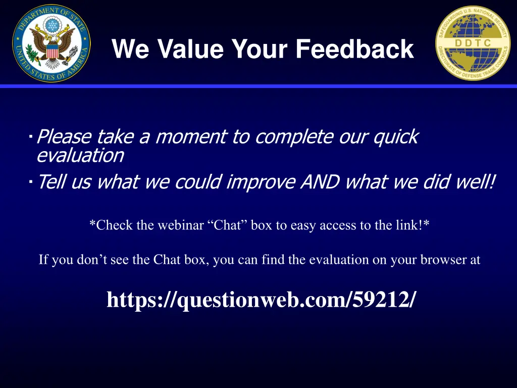 we value your feedback 1