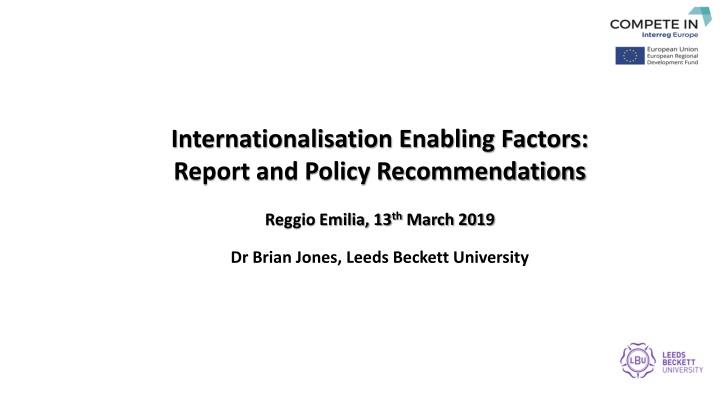 internationalisation enabling factors report