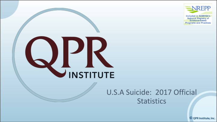 u s a suicide 2017 official statistics