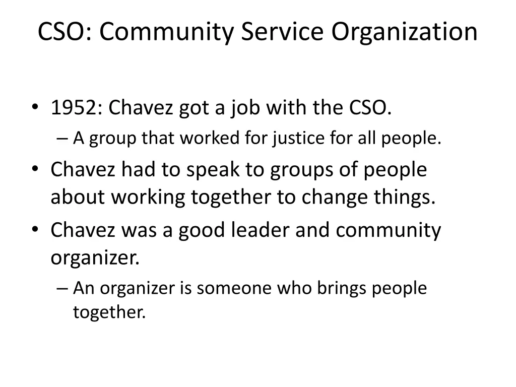 cso community service organization