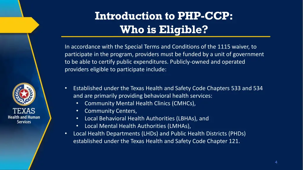 introduction to php ccp who is eligible