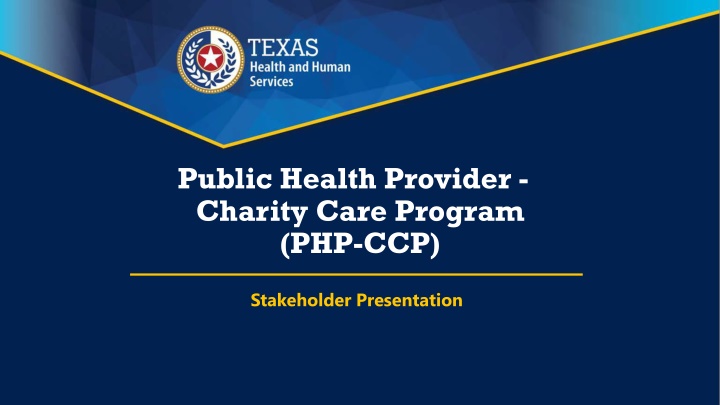 public health provider charity care program