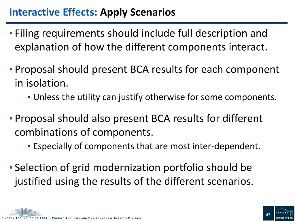 interactive effects apply scenarios