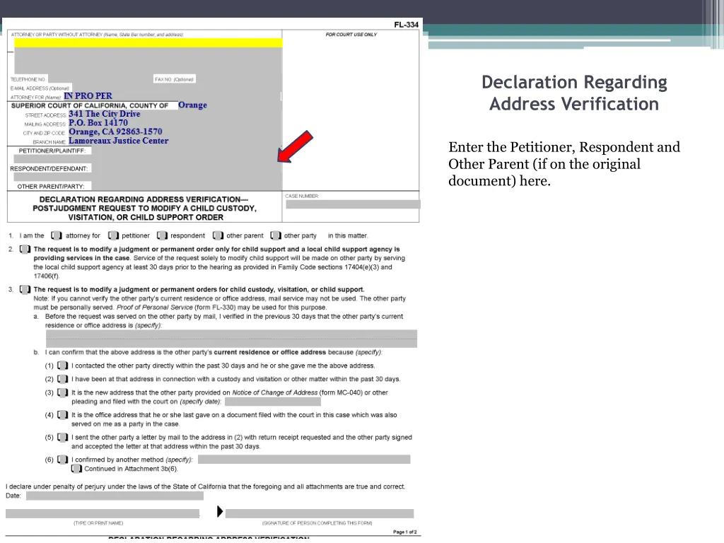 declaration regarding address verification 2