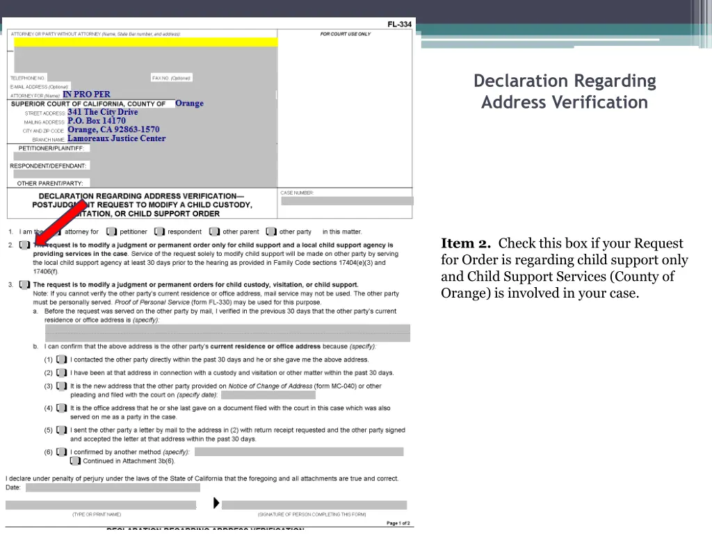 declaration regarding address verification 5