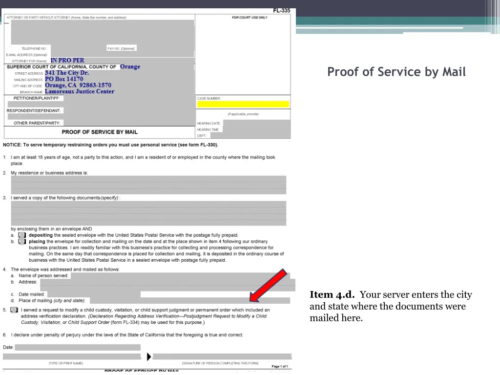 proof of service by mail 10