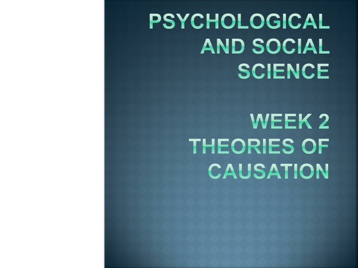 psychological and social science