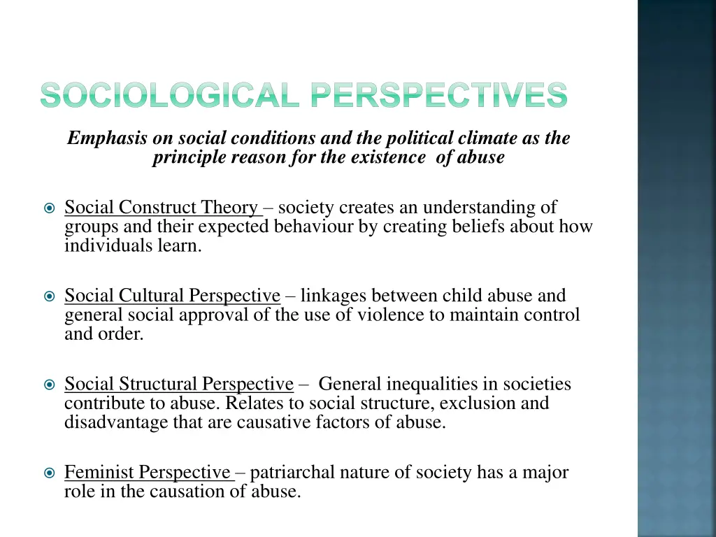 sociological perspectives