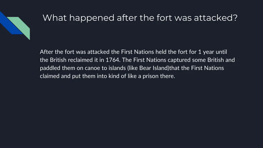 what happened after the fort was attacked