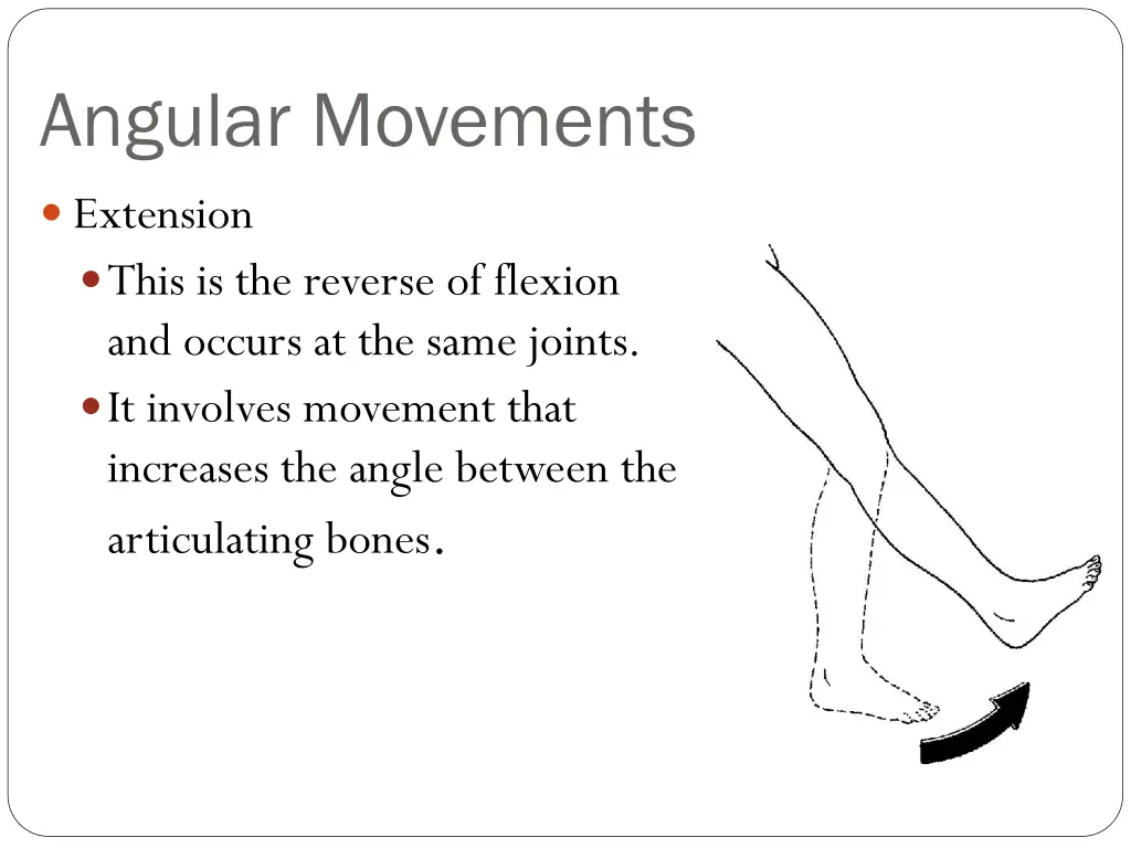 angular movements