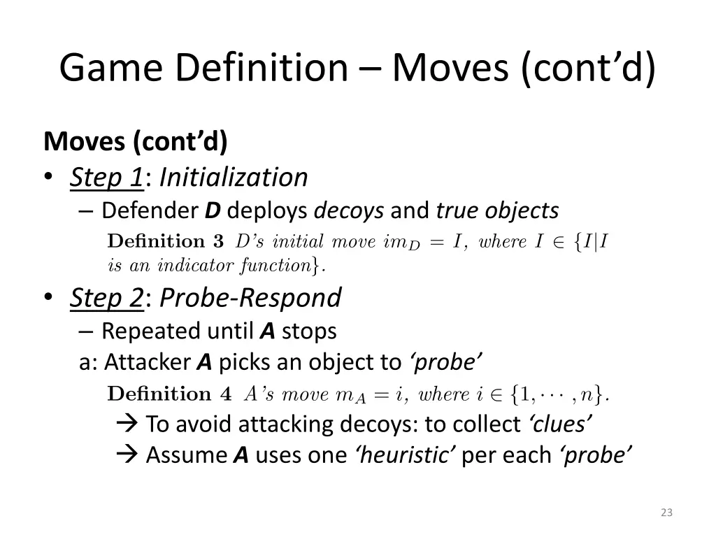 game definition moves cont d 4