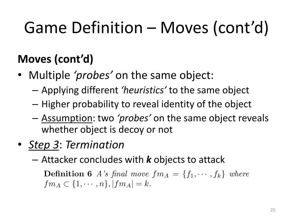 game definition moves cont d 6