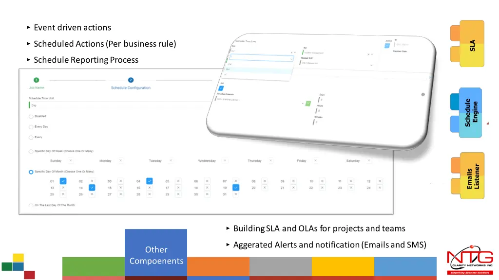 event driven actions scheduled actions