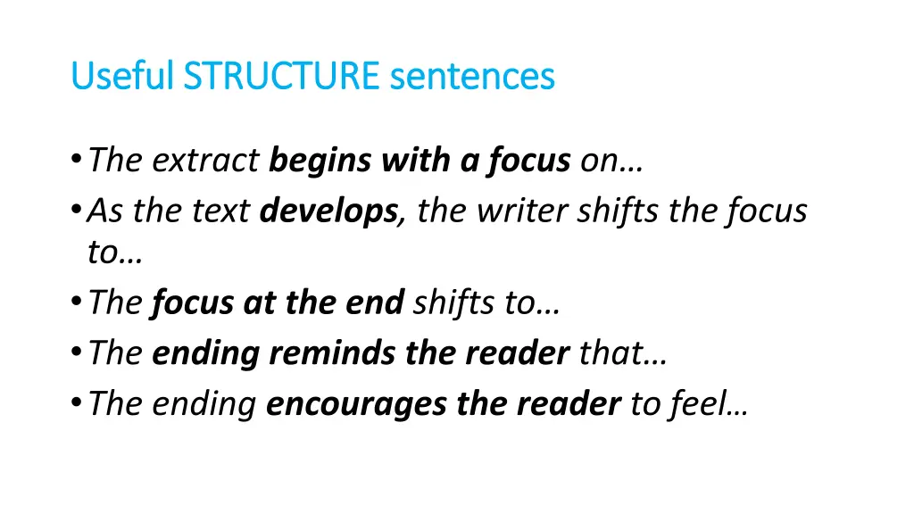 useful structure sentences useful structure