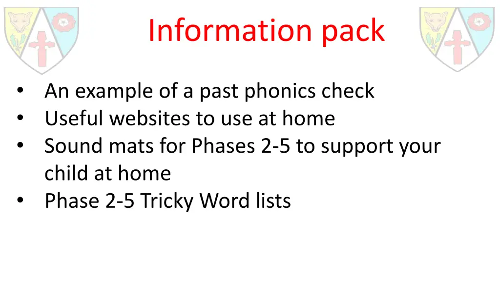 information pack