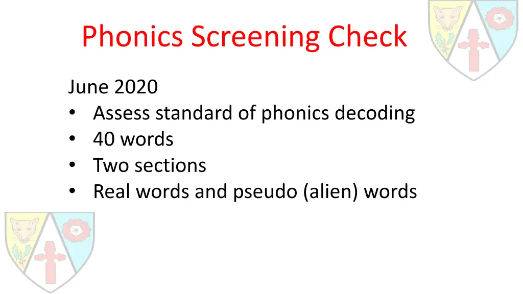 phonics screening check